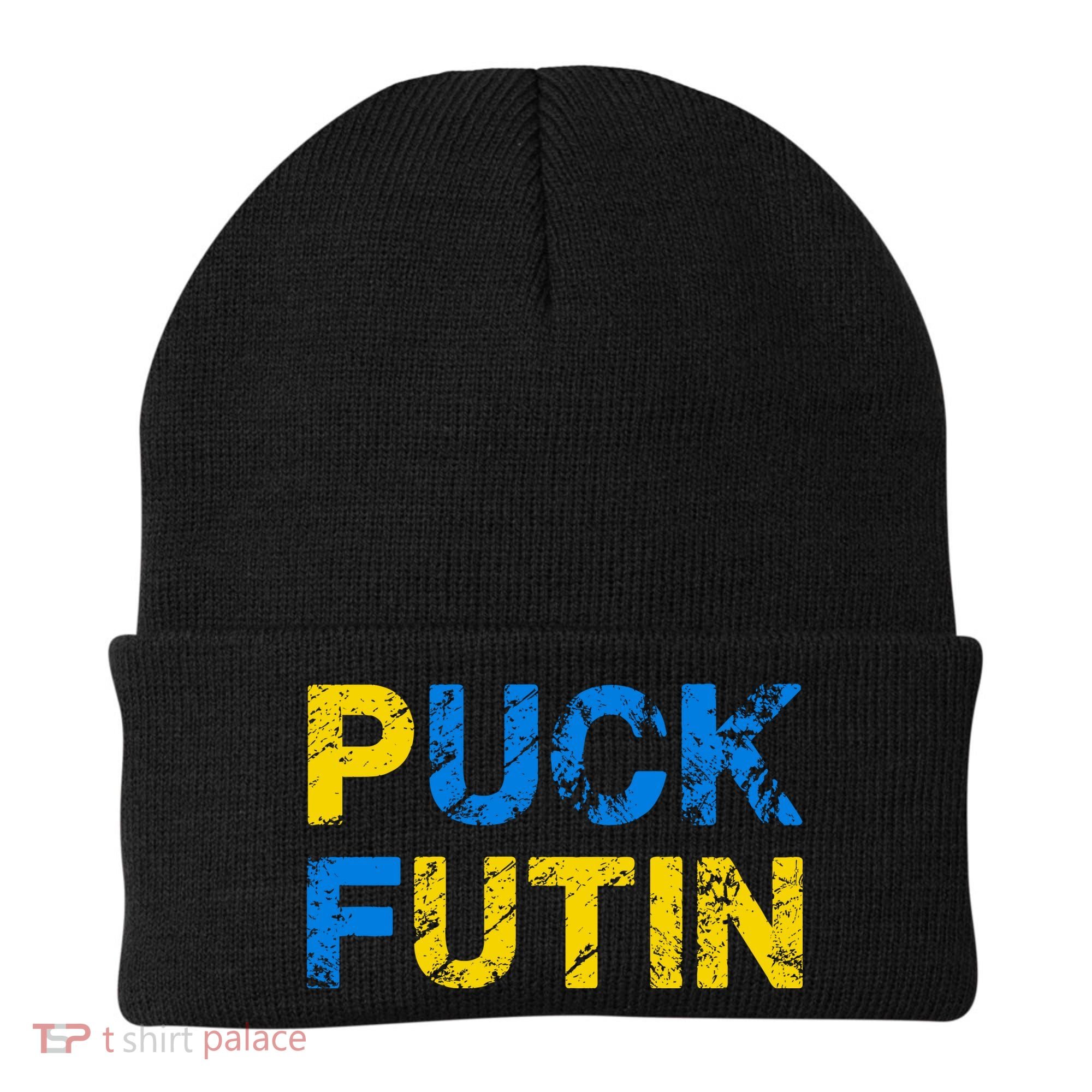 I Stand With Ukraine Puck Futin Support Beanie