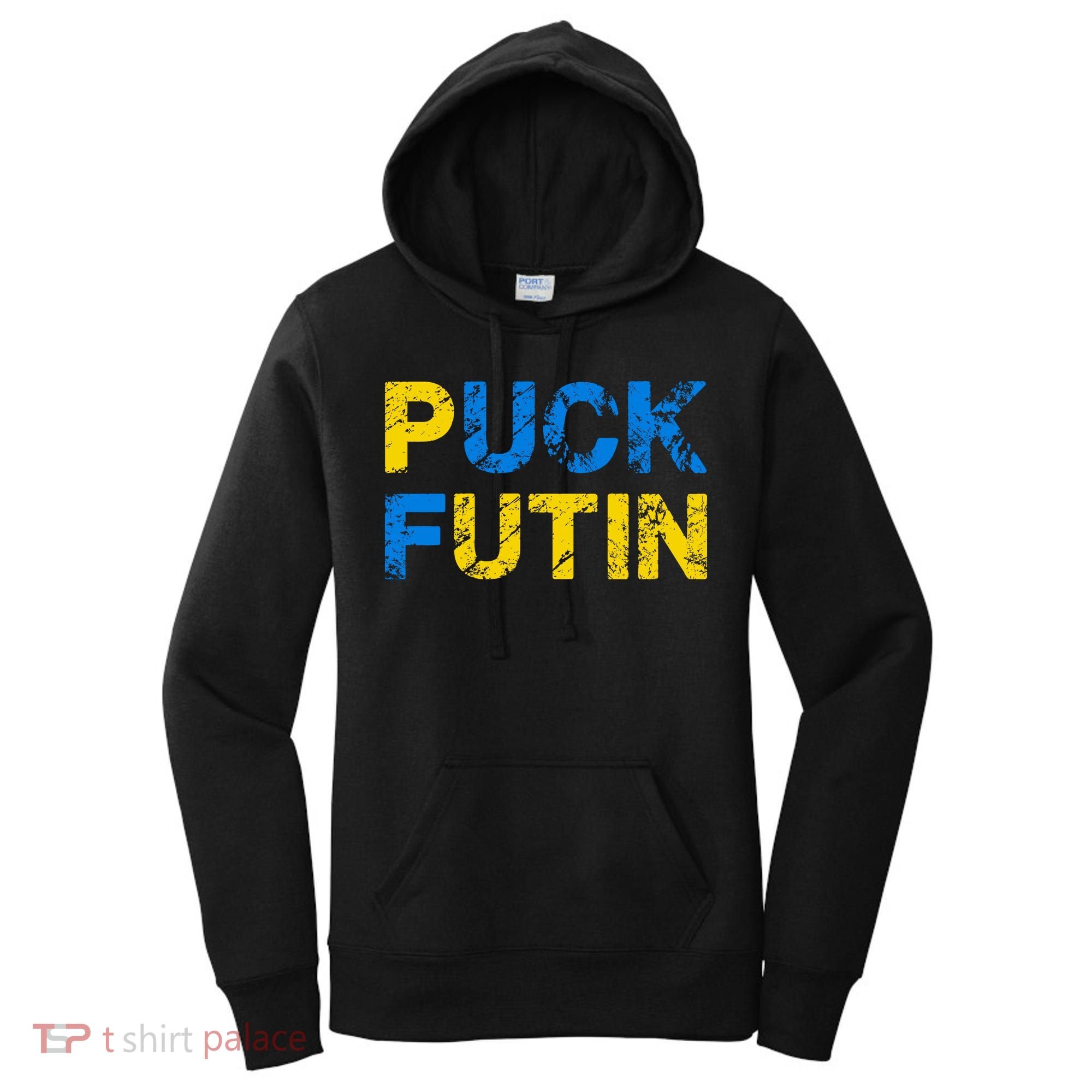 I Stand With Ukraine Puck Futin Support Women's Hoodie