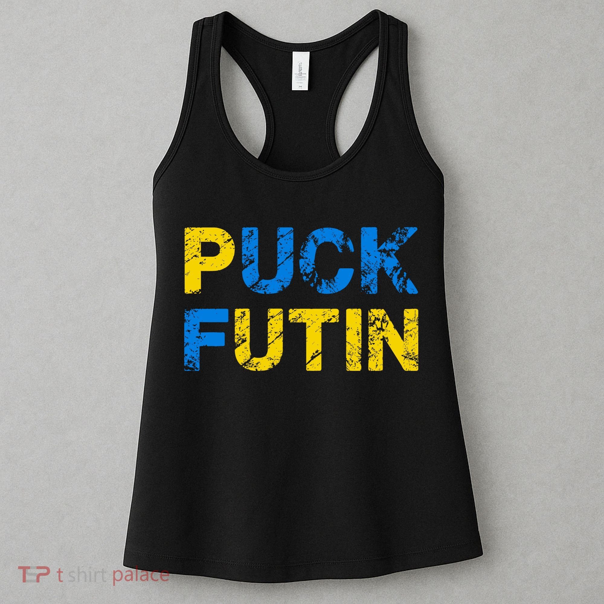 I Stand With Ukraine Puck Futin Support Women's Tank Top