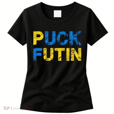 I Stand With Ukraine Puck Futin Support Women's T-Shirt