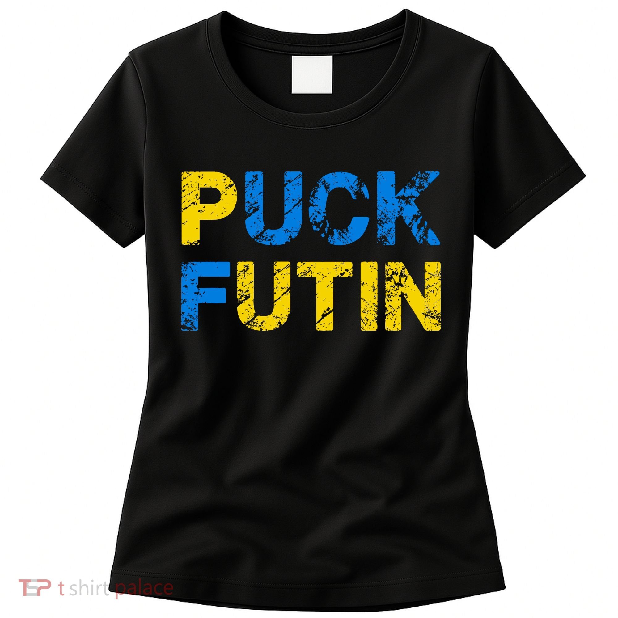I Stand With Ukraine Puck Futin Support Women's T-Shirt