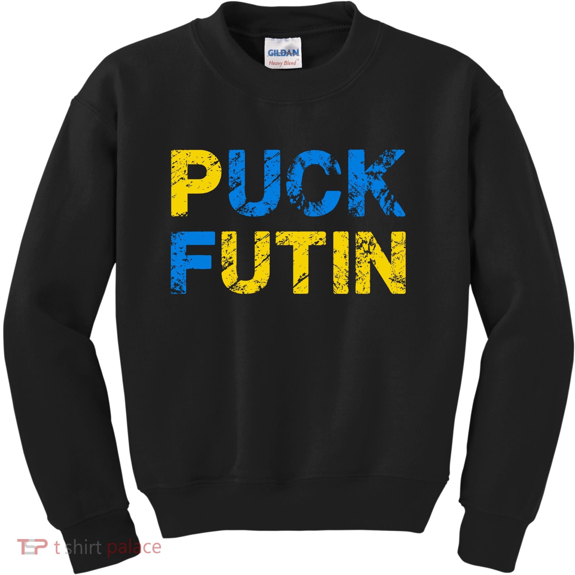I Stand With Ukraine Puck Futin Support Kids Sweatshirt