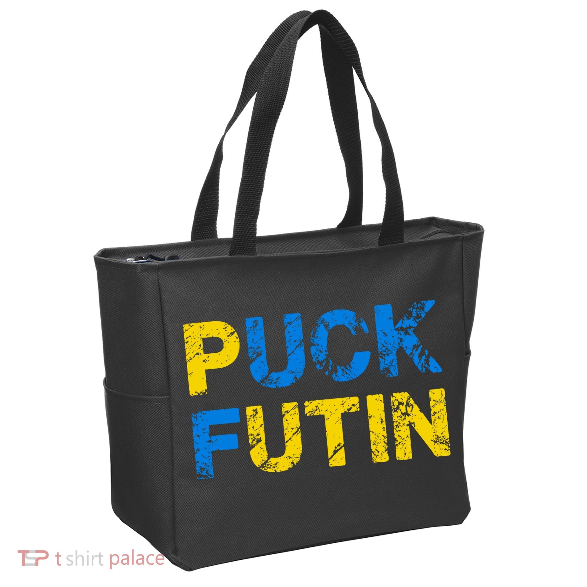 I Stand With Ukraine Puck Futin Support Tote Bag