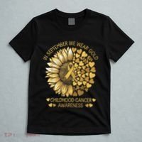 In September We Wear Gold Childhood Cancer Awareness T-Shirt thumb 5