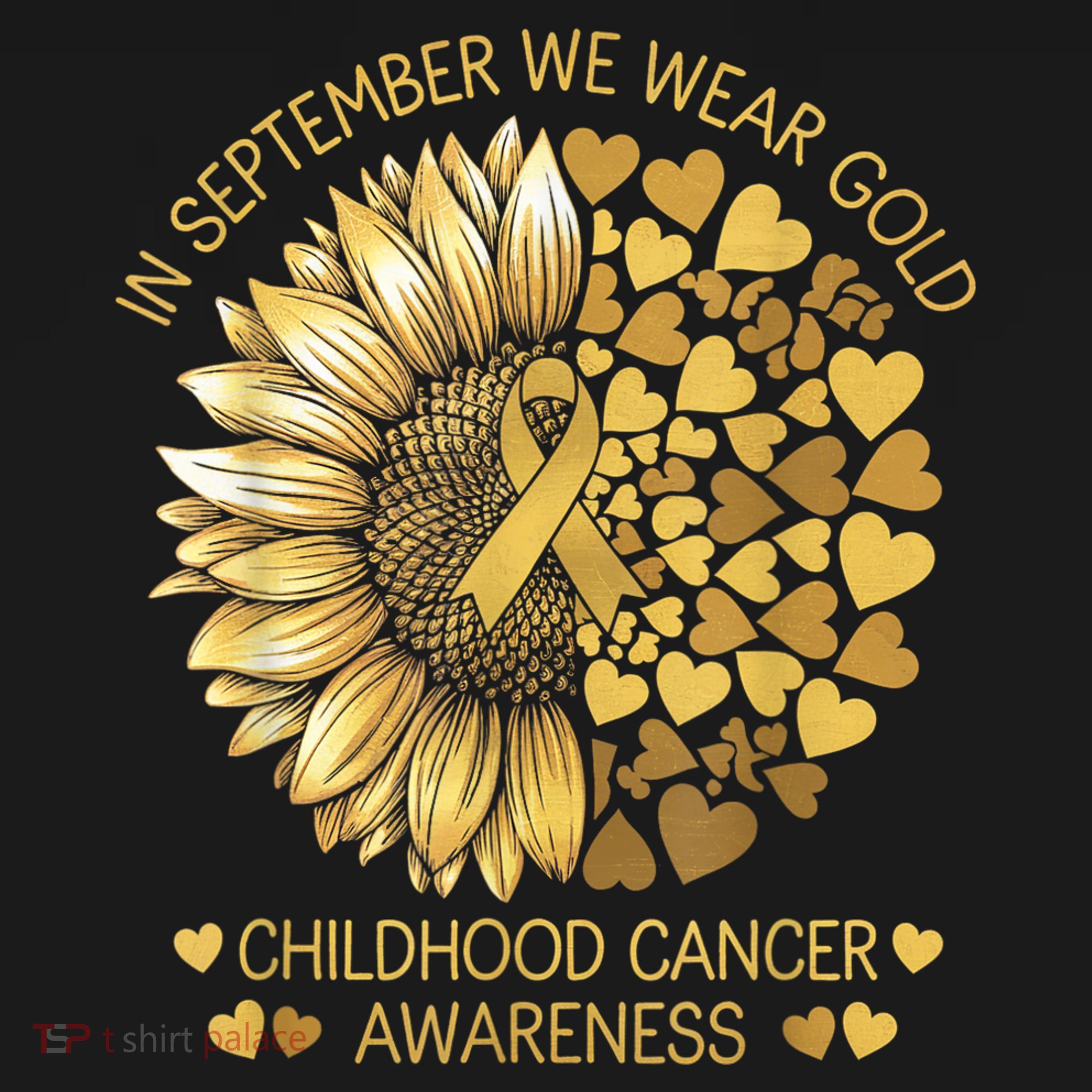 In September We Wear Gold Childhood Cancer Awareness Women's Tank Top