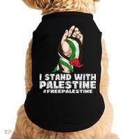 I Stand With Palestine For Their Freedom Free Palestine Doggie Tank thumb 0