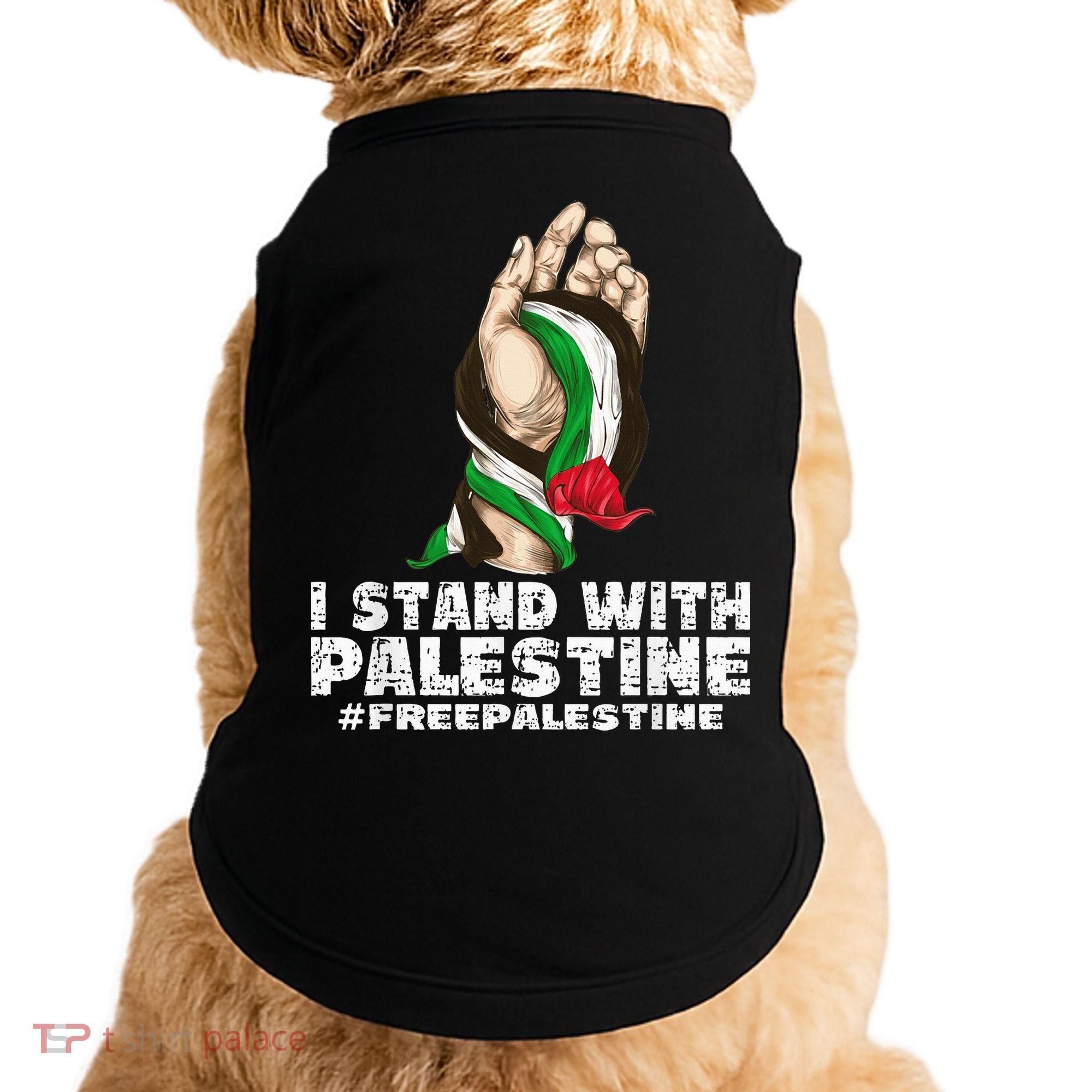 I Stand With Palestine For Their Freedom Free Palestine Doggie Tank