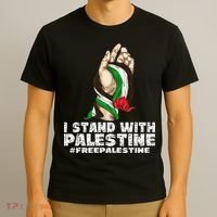 I Stand With Palestine For Their Freedom Free Palestine T-Shirt thumb 3