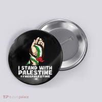 I Stand With Palestine For Their Freedom Free Palestine Button thumb 0