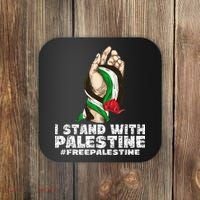 I Stand With Palestine For Their Freedom Free Palestine Coaster thumb 0