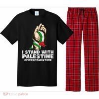 I Stand With Palestine For Their Freedom Free Palestine Pajama Set thumb 0