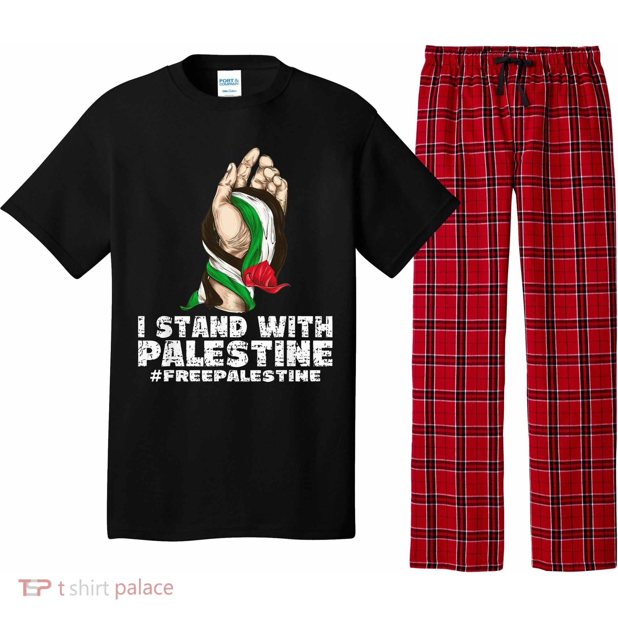 I Stand With Palestine For Their Freedom Free Palestine Pajama Set