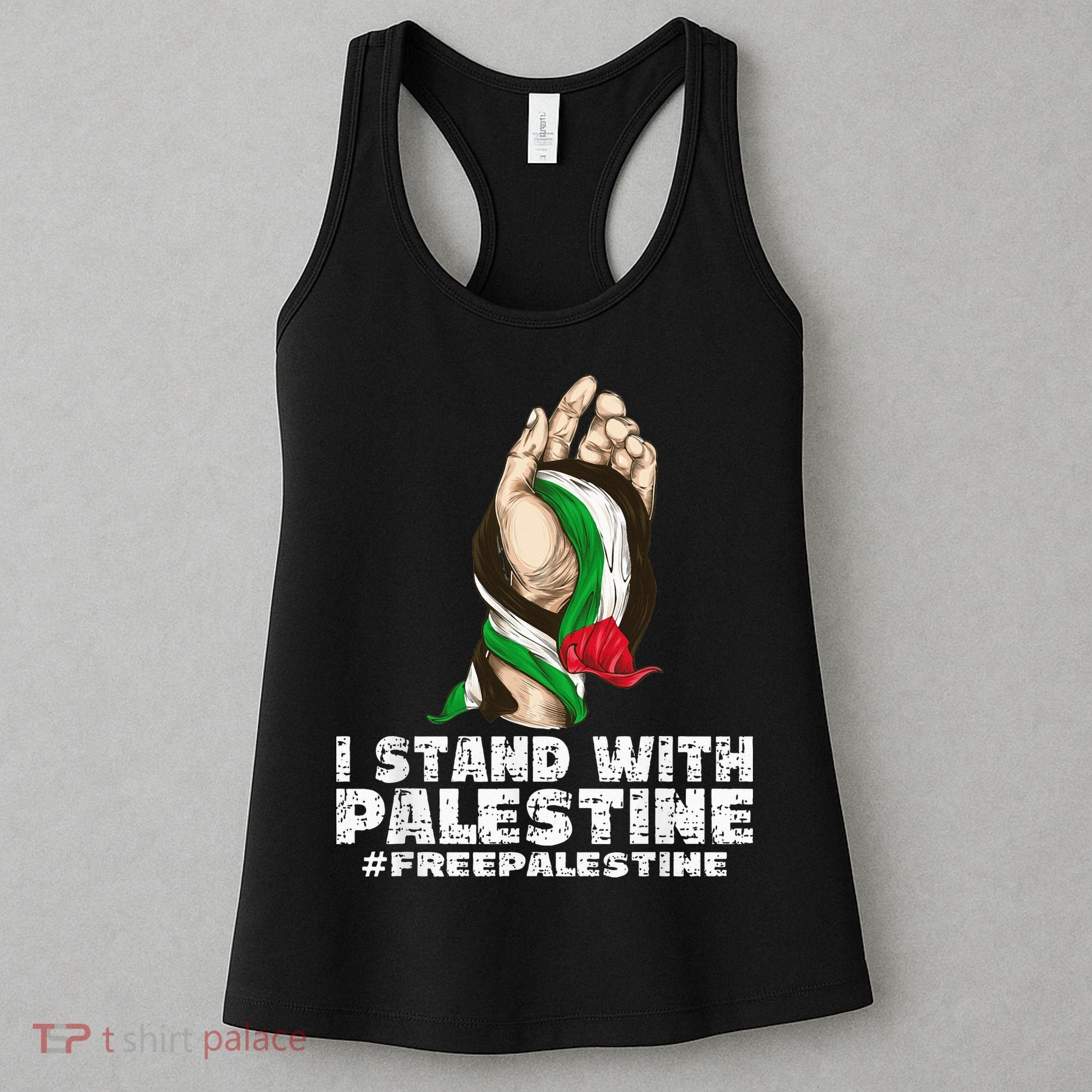 I Stand With Palestine For Their Freedom Free Palestine Women's Tank Top