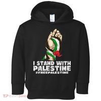 I Stand With Palestine For Their Freedom Free Palestine Toddler Hoodie thumb 0