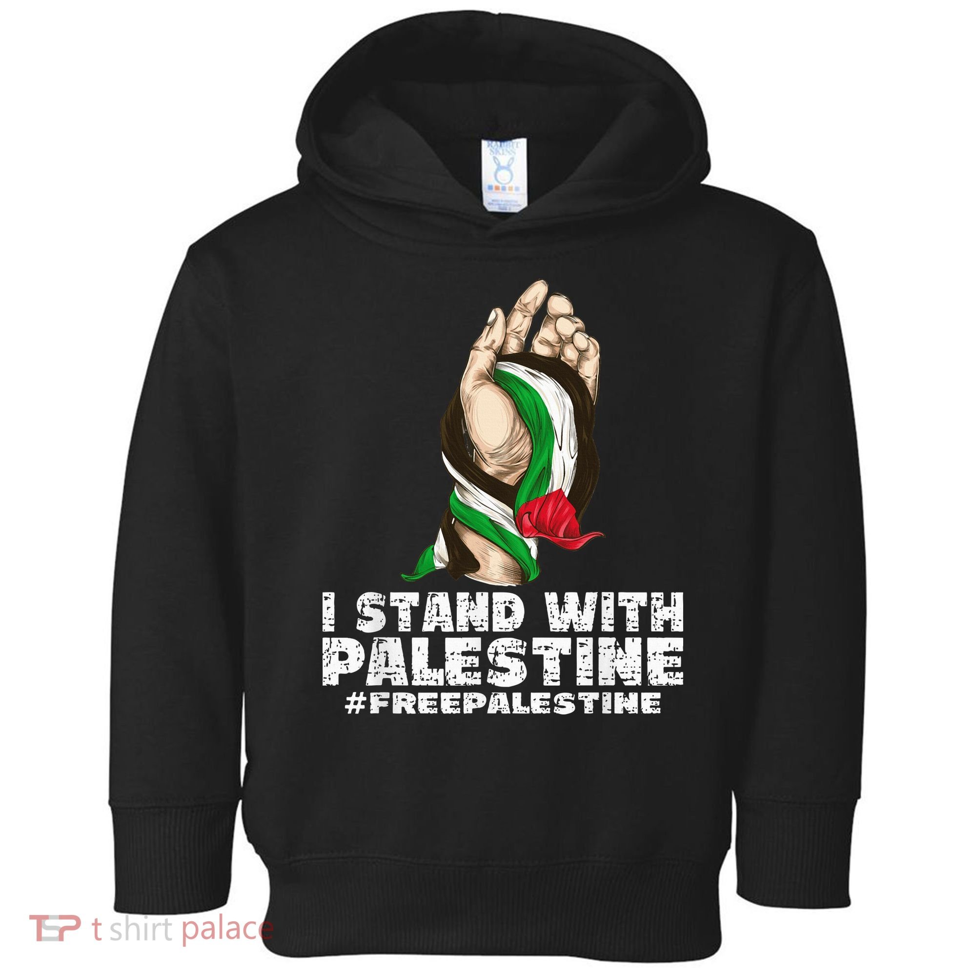 I Stand With Palestine For Their Freedom Free Palestine Toddler Hoodie
