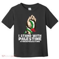 I Stand With Palestine For Their Freedom Free Palestine Toddler T-Shirt thumb 0