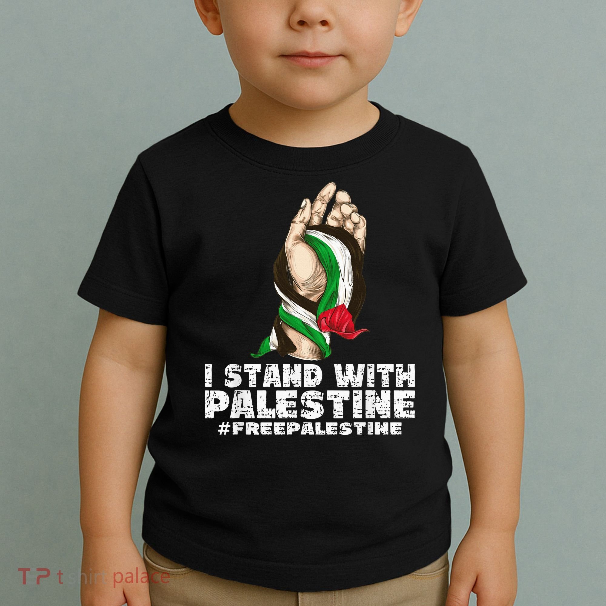 I Stand With Palestine For Their Freedom Free Palestine Toddler T-Shirt