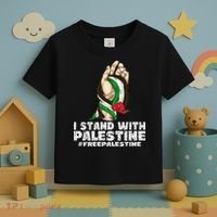 I Stand With Palestine For Their Freedom Free Palestine Toddler T-Shirt thumb 3
