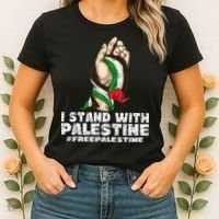 I Stand With Palestine For Their Freedom Free Palestine Women's T-Shirt thumb 2