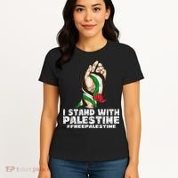 I Stand With Palestine For Their Freedom Free Palestine Women's T-Shirt thumb 4
