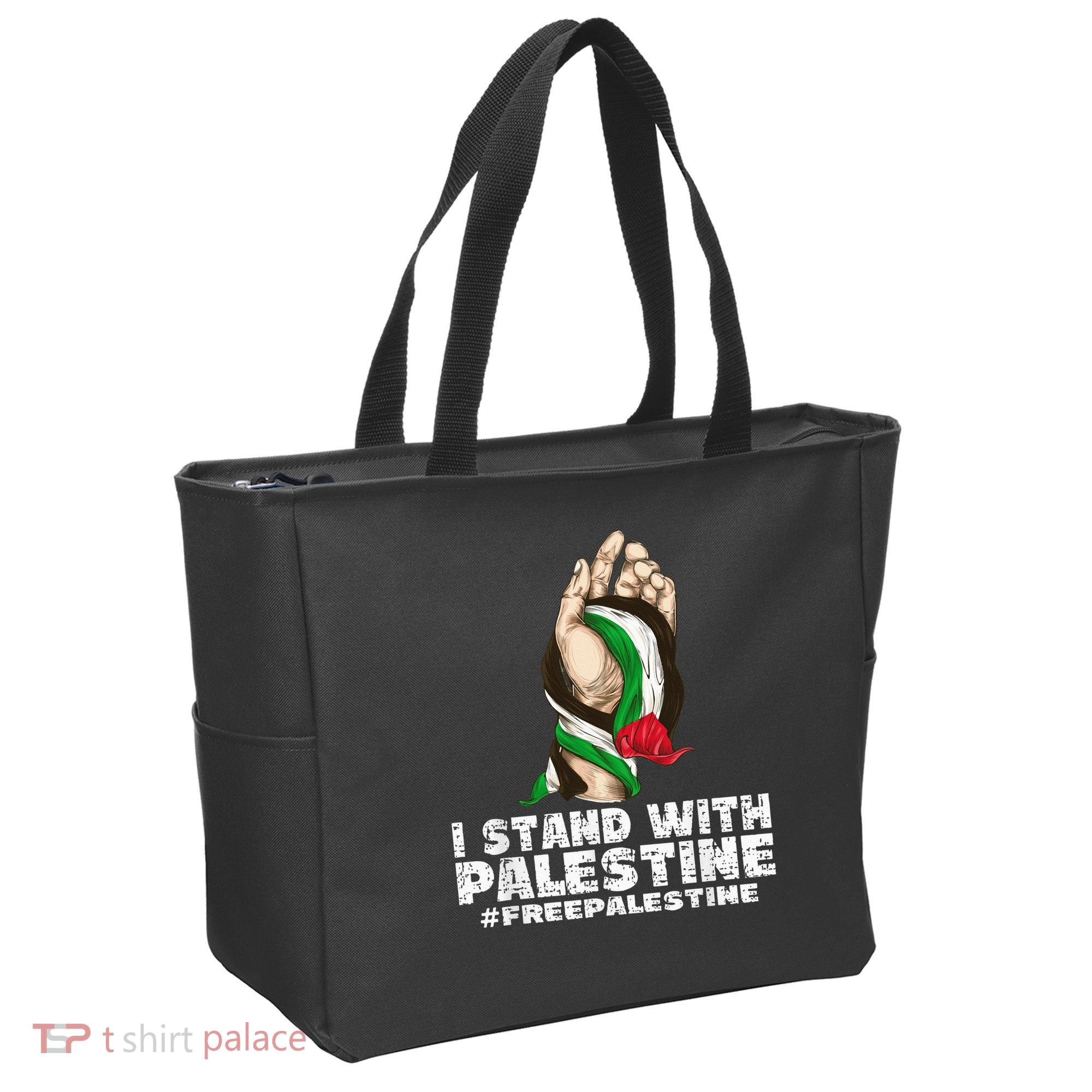 I Stand With Palestine For Their Freedom Free Palestine Tote Bag