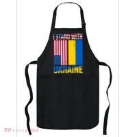 I Stand With Ukraine USA Flag Apron thumb 0