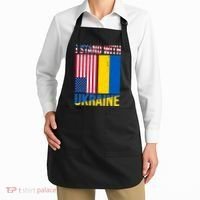 I Stand With Ukraine USA Flag Apron thumb 2