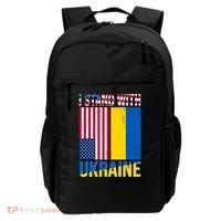 I Stand With Ukraine USA Flag Backpack thumb 0