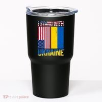 I Stand With Ukraine USA Flag Tumbler thumb 0