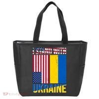 I Stand With Ukraine USA Flag Tote Bag thumb 0