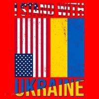 I Stand With Ukraine USA Flag Santa Hat thumb 1