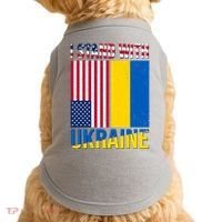 I Stand With Ukraine USA Flag Doggie Tank thumb 0