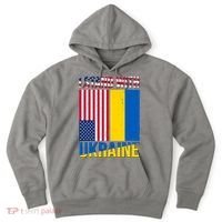 I Stand With Ukraine USA Flag Hoodie thumb 0