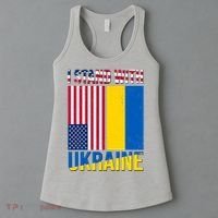 I Stand With Ukraine USA Flag Women's Tank Top thumb 3