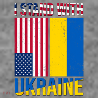 I Stand With Ukraine USA Flag Baby Bodysuit thumb 2