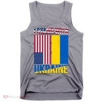 I Stand With Ukraine USA Flag Tank Top thumb 0