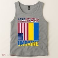 I Stand With Ukraine USA Flag Tank Top thumb 2