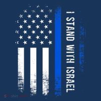 I Stand With Israel American Flag Jewish Freedom Solidarity Women's Tank Top thumb 5