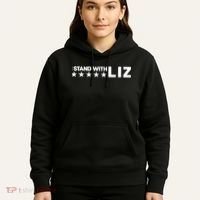 I Stand With Liz Support Liz Cheney Politic Hoodie thumb 5