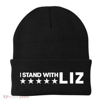 I Stand With Liz Support Liz Cheney Politic Beanie