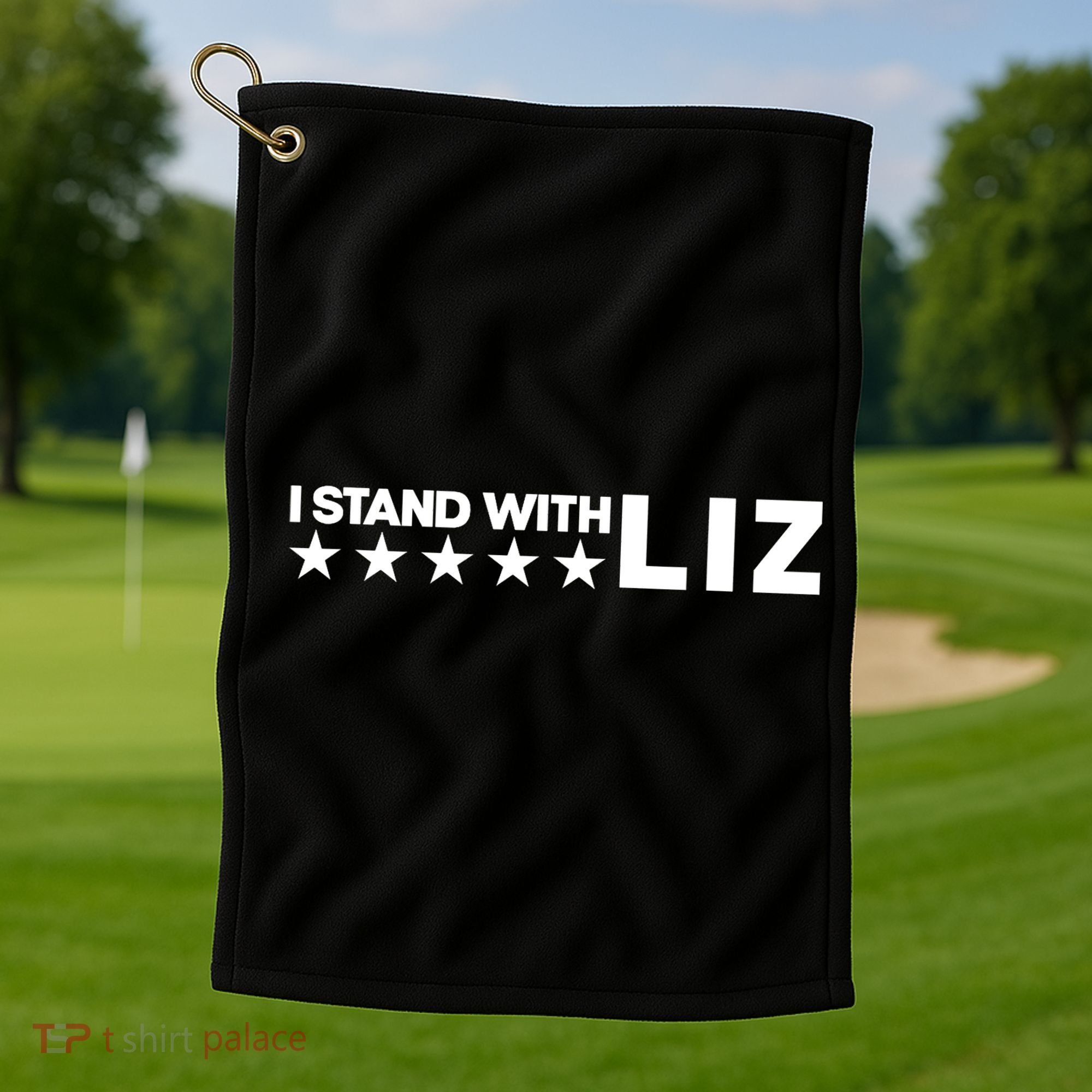 I Stand With Liz Support Liz Cheney Politic Golf Towel