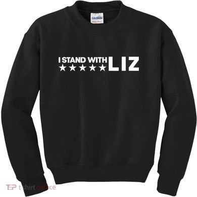 I Stand With Liz Support Liz Cheney Politic Kids Sweatshirt