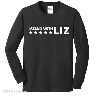 I Stand With Liz Support Liz Cheney Politic Kids Long Sleeve Shirt