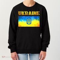 I Stand With Ukraine Gift Ukrainian Flag Ukraine Funny Gift Women's Sweatshirt thumb 0