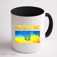 I Stand With Ukraine Gift Ukrainian Flag Ukraine Funny Gift Coffee Mug thumb 1