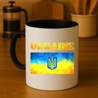 I Stand With Ukraine Gift Ukrainian Flag Ukraine Funny Gift Coffee Mug thumb 4