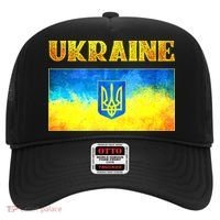 I Stand With Ukraine Gift Ukrainian Flag Ukraine Funny Gift Hat thumb 0