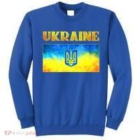 I Stand With Ukraine Gift Ukrainian Flag Ukraine Funny Gift Sweatshirt thumb 0