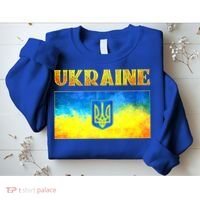 I Stand With Ukraine Gift Ukrainian Flag Ukraine Funny Gift Sweatshirt thumb 2