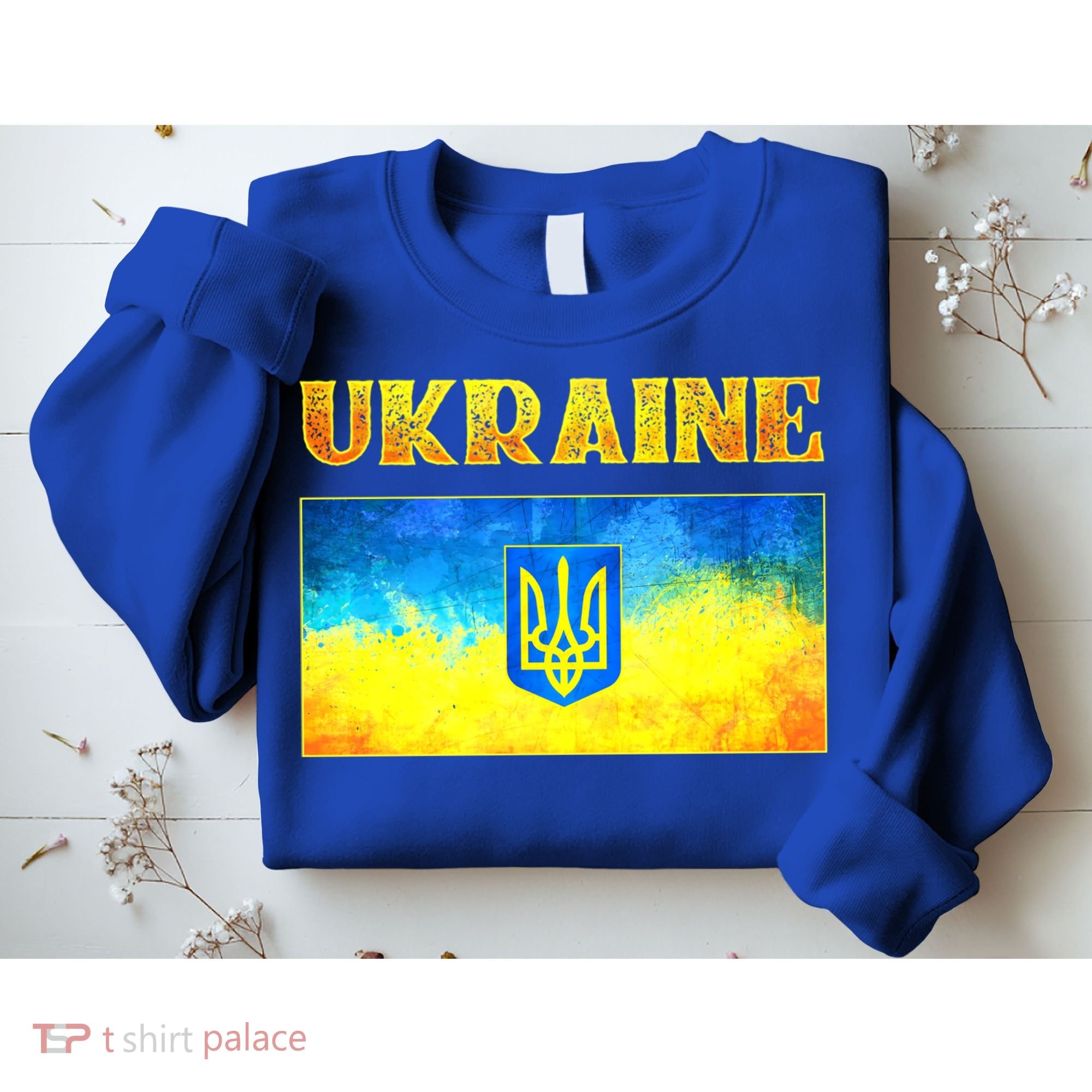 I Stand With Ukraine Gift Ukrainian Flag Ukraine Funny Gift Sweatshirt